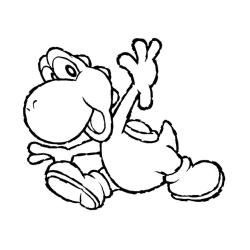 Coloriage de Yoshi facile