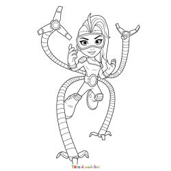 Coloriage Ms Marvel Gratuit à imprimer