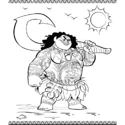 Coloriage Vaiana à imprimer 