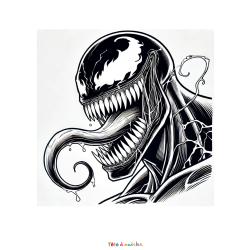 Coloriage Venom gratuit à imprimer