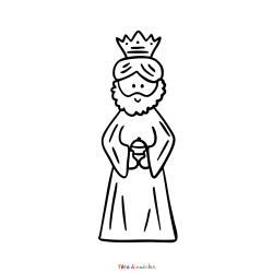 Coloriage de Couronne Simple à Imprimer