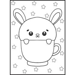 Coloriage baleine kawaii