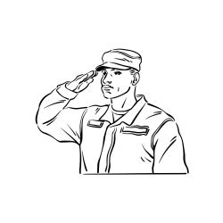 Coloriage d'un camion militaire