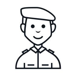 Coloriage d'un camion militaire
