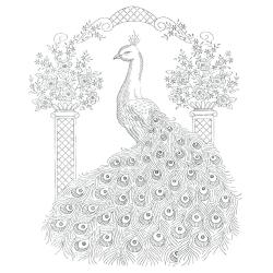 Dessin d'un paon