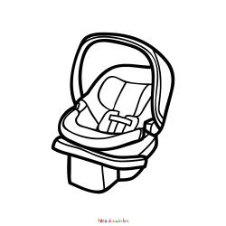 Coloriage d'un hochet de bébé