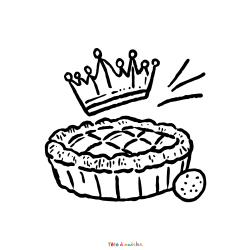 Coloriage d'une Couronne à Imprimer en PDF