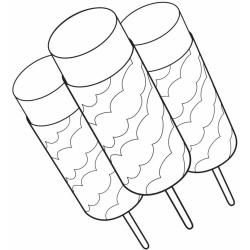 Coloriage d'une glace à l'eau