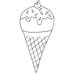 Coloriage d'une glace drôle