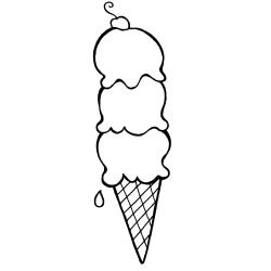 Coloriage d'une glace facile