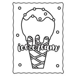Coloriage d'une glace facile