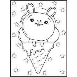 Coloriage d'une glace facile