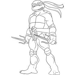Coloriage des tortues ninja en ville 