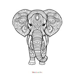 Coloriage d'un Coeur Mandala