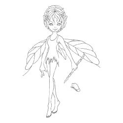 Coloriage fée #2