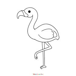 Coloriage Flamant Rose Mignon