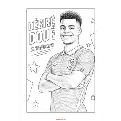 Un coloriage sur le foot a imprimer