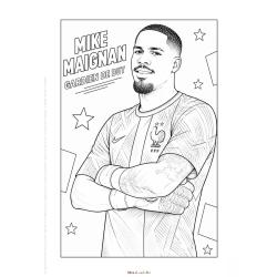 Un coloriage sur le foot a imprimer