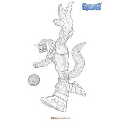 Will et son ballon de Basket dans GOAT à imprimer