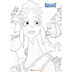 Coloriage Olivia GOAT à imprimer