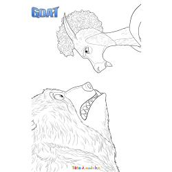 Coloriage Olivia GOAT à imprimer