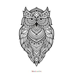 Coloriage d'un Coeur Mandala