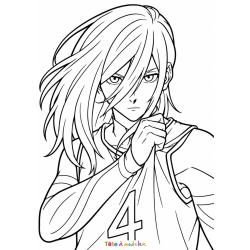 Coloriage Jinpachi Ego à imprimer gratuitement