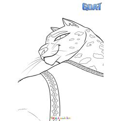 Coloriage Olivia GOAT à imprimer