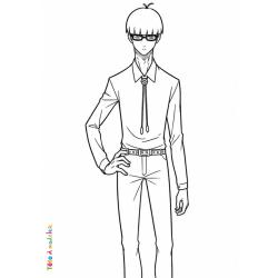 Coloriage Asahi Naruhaya à imprimer gratuitement