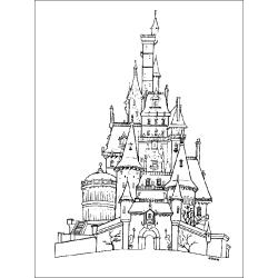 Coloriage La belle et la bête #12