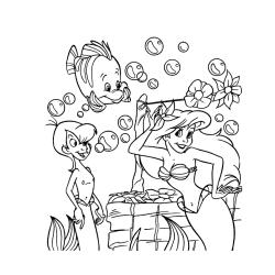 Coloriage La petite sirène #4