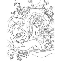 Coloriage La petite sirène #7