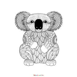 Coloriage d'un Coeur Mandala