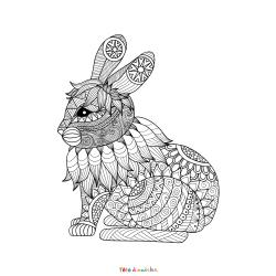 Coloriage d'un Coeur Mandala