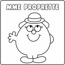 Coloriage de Mme Risette à imprimer