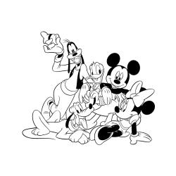 Coloriage de Minnie en danseuse