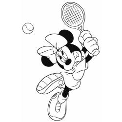 Coloriage Minnie pluto et leurs amis