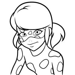 Coloriage masque Miraculous 