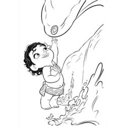 Coloriage Vaiana à imprimer 