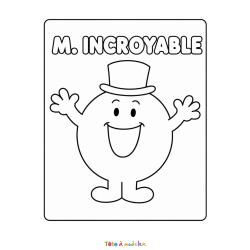 Coloriage de Monsieur Heureux à imprimer