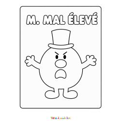 Coloriage de Monsieur Heureux à imprimer