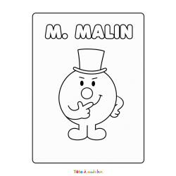Coloriage de Monsieur Heureux à imprimer