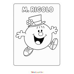 Coloriage de Monsieur Costaud à imprimer
