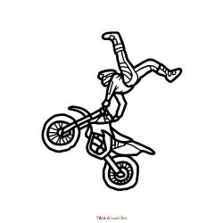 Moto 5 - Motif à décorer