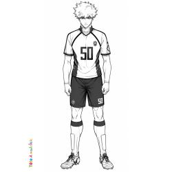 Coloriage Seishiro Nagi à imprimer gratuitement