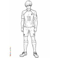 Coloriage Seishiro Nagi à imprimer gratuitement