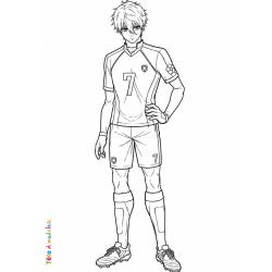 Coloriage Hyoma Chigiri à imprimer gratuitement