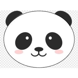 Coloriage panda réaliste