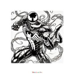 Coloriage Venom gratuit à imprimer