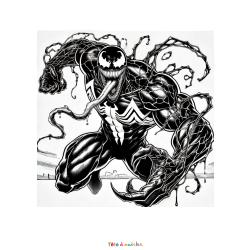 Coloriage Venom gratuit à imprimer